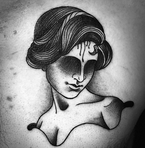 Explore road tattoo ideas, creative tattoo ideas in Oneonta, available at Oculo Visitant Gallery