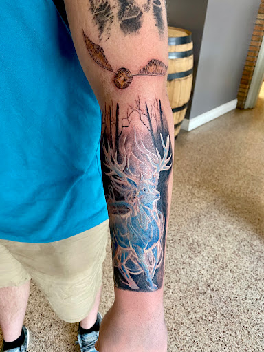 Explore basquiat tattoo ideas, creative tattoo ideas in Clarksville, available at Uncle Bobs Tattoos