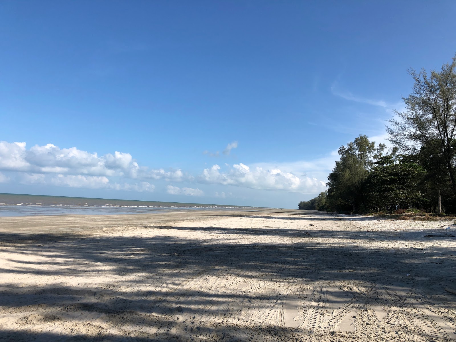 Fotografija Tanjung Leman Beach z dolga ravna obala