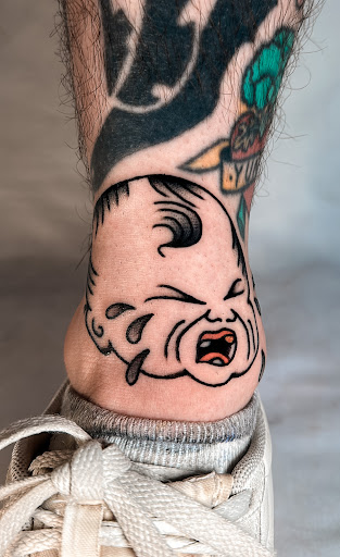 Explore half leg sleeve tattoo ideas, creative tattoo ideas in New York, available at In Due Time Tattoo