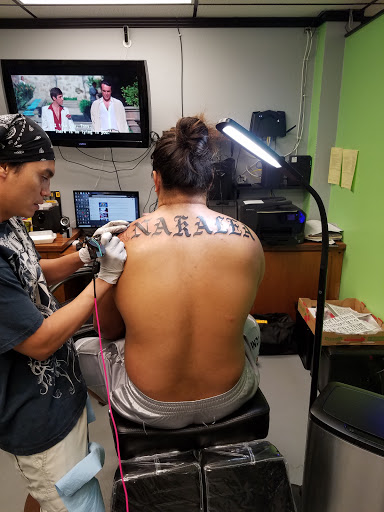 Explore calf tattoo ideas for guys, creative tattoo ideas in Hilo, available at Pacific Island Ink