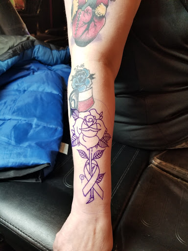 Explore tattoo arm placement ideas, creative tattoo ideas in Dallas, available at Lamar Street Tattoo Club