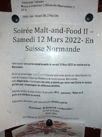 Restaurant Le Marronnier - Caen à Amayé-sur-Orne menu