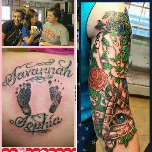 Explore gearhead tattoo ideas, creative tattoo ideas in Elko, available at Tom Custom Tattoos and Body Piercing Studio