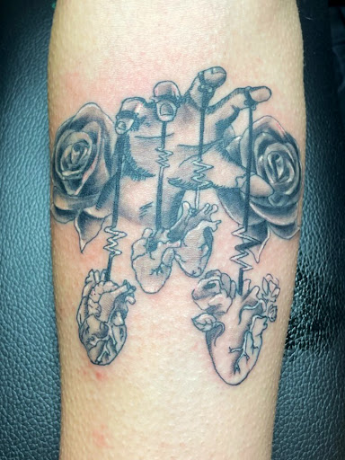 Explore head tattoo ideas for men, creative tattoo ideas in Falling Waters, available at Intheimagestudio TattooPrivate Studio