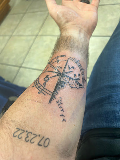 Explore bearded dragon tattoo ideas, creative tattoo ideas in Gulfport, available at Jack & Dianes Tattoo