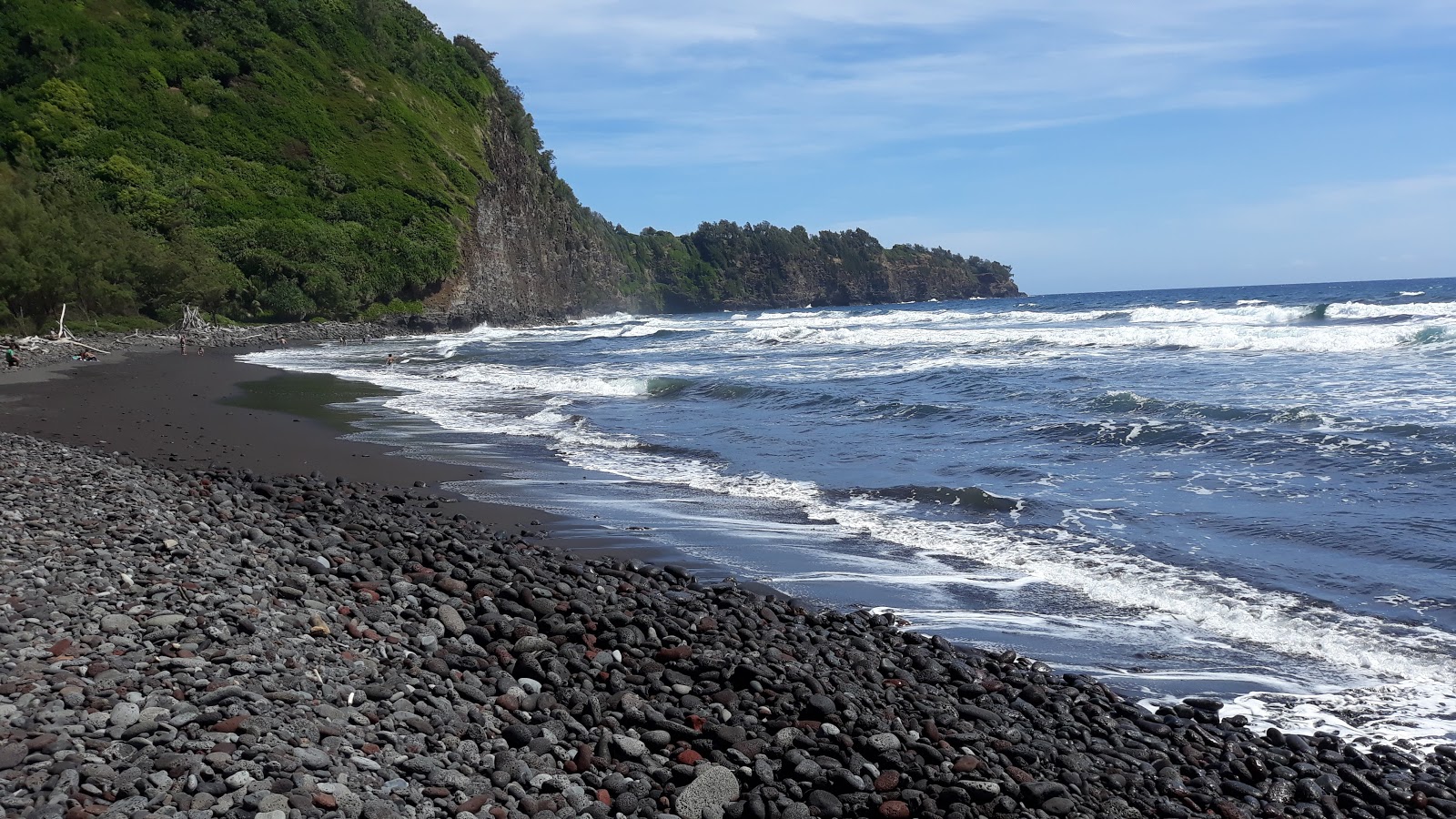 Foto van Pololu Trail met zand met stenen oppervlakte