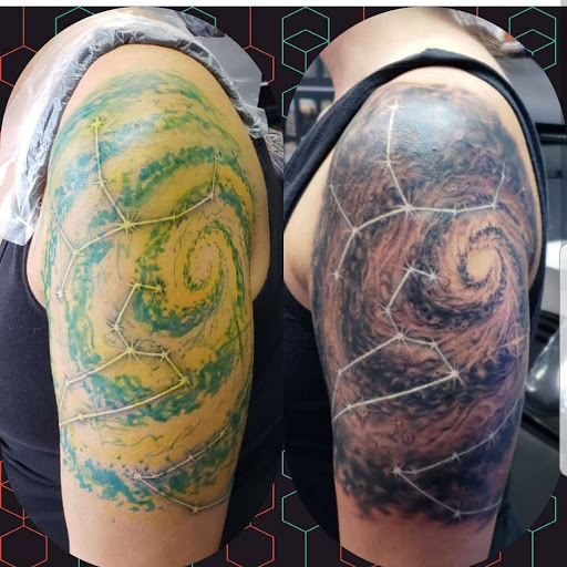 Explore 20th anniversary tattoo ideas, creative tattoo ideas in Saint Cloud, available at Confessions of the Hand Tattoo and Fine Art Gallery