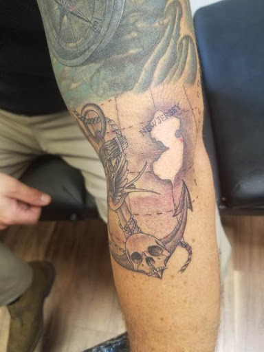 Explore cool arm sleeve tattoo ideas, creative tattoo ideas in Keyport, available at Taboo Tattoos