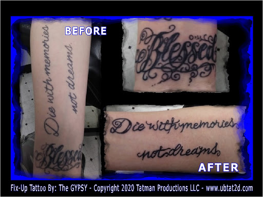 Explore live your dash tattoo ideas, creative tattoo ideas in Topeka, available at Artist Alley Studio Tattoos & Piercings