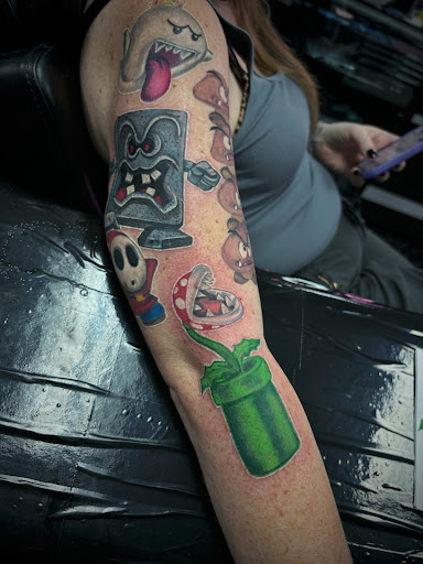 Explore womens shoulder tattoo ideas, creative tattoo ideas in Fort Myers, available at Loyal 2 The Coil Tattoos & Piercings (Edison Mall Location Entrance F)