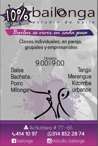 Academia de baile en Medellin - Bailonga