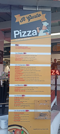 Carte du Il gusto restaurant pizzeria traiteur sur place a emporter à Le Grau-du-Roi