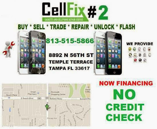 Cell Phone Store «CELLFIX - CELLPHONE REPAIR- TEMPLE TERRACE», reviews and photos, 8892 N 56th St, Temple Terrace, FL 33617, USA