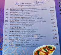 Menu du Restaurant Badsha à Braunschweig