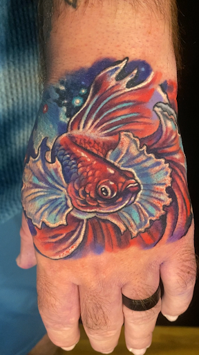 Find small palm tree tattoo ideas for your next unique tattoo in Concord at Arrows and Embers Custom Tattoo