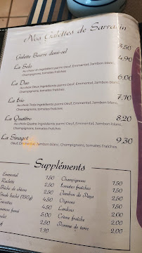 Menu / carte de Crêperie Le Sarzeau à La ville-du-Bois