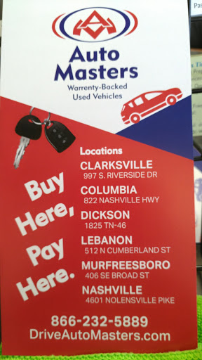 Used Car Dealer «Auto Masters Of Clarksville», reviews and photos, 997 S Riverside Dr, Clarksville, TN 37040, USA