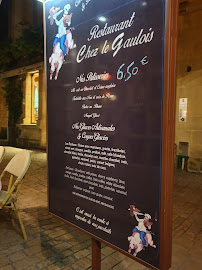 Chez le Gaulois à Sarlat-la-Canéda menu