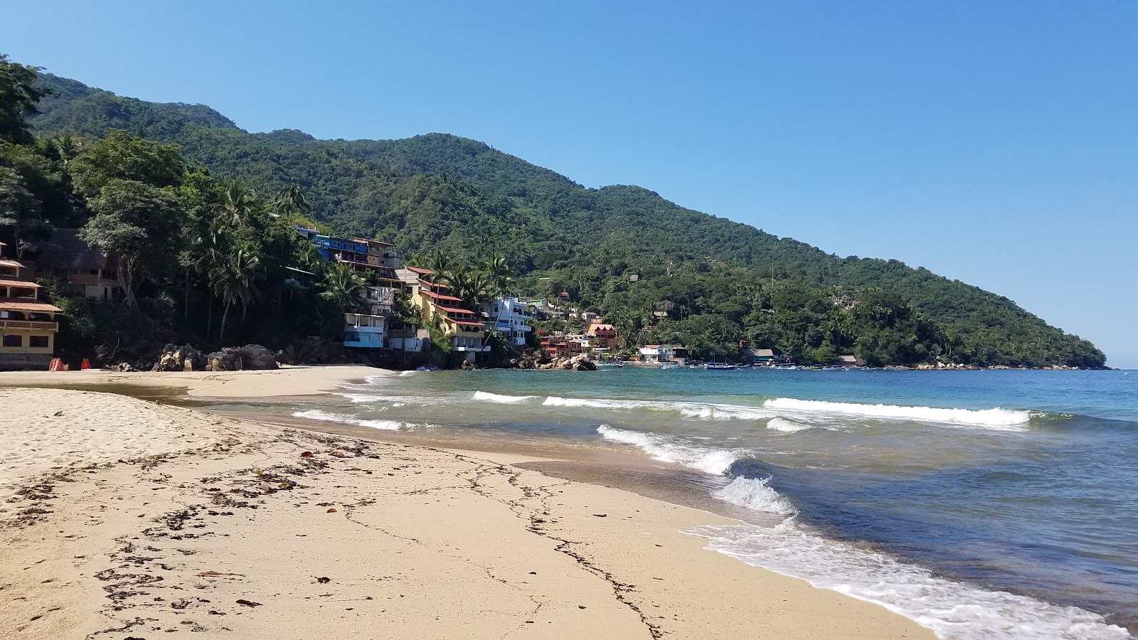 Foto av Yelapa beach och bosättningen