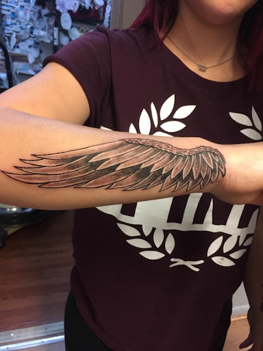 Explore full neck tattoo ideas for men, creative tattoo ideas in Jonesboro, available at Immortal Ink