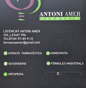ANTONI AMER Carrer Antoni Maura, 32, 07450 Santa Margalida, Balearic Islands, España