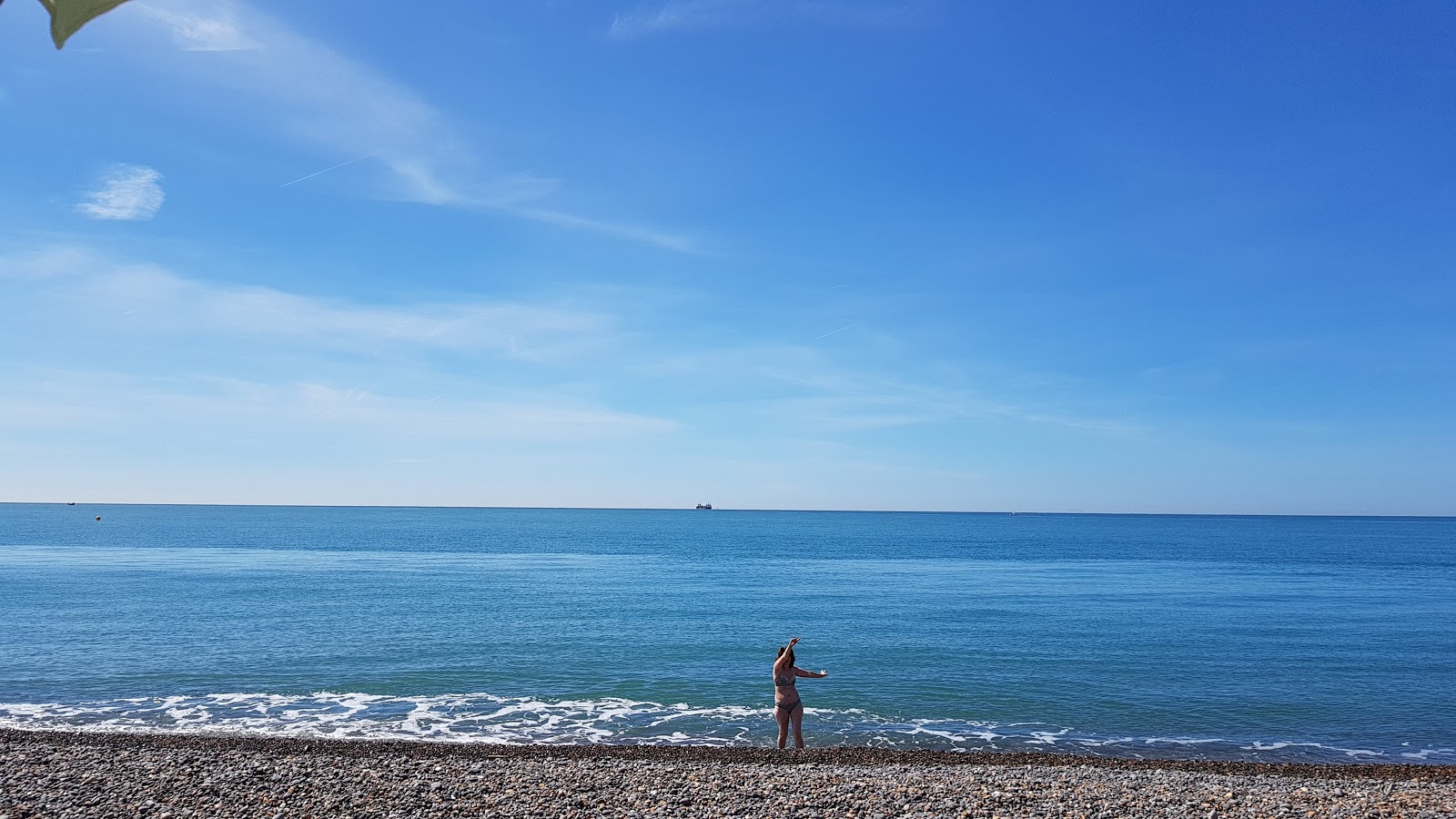 Foto van Newhaven beach met hoog niveau van netheid