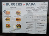 Les Burgers de Papa à Bordeaux menu