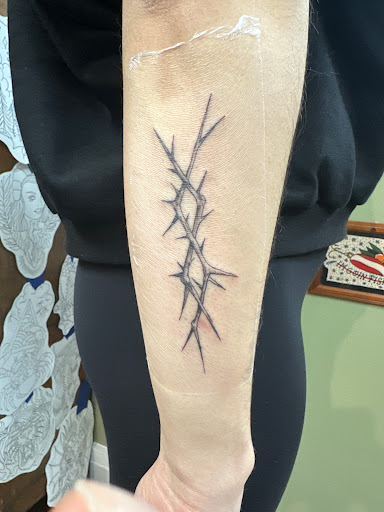 Explore jessica tattoo ideas, creative tattoo ideas in Wyandotte, available at Mothra Tattoo Studios