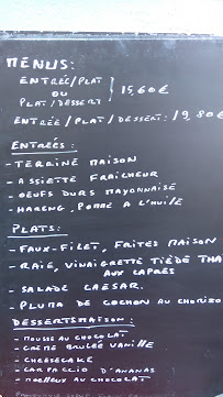 Chez André à Le Havre menu