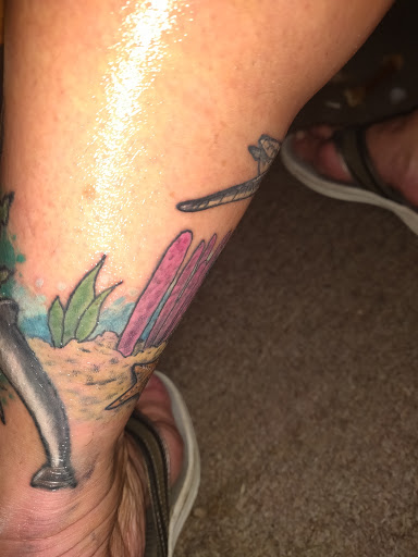 Explore pirate ship tattoo ideas, creative tattoo ideas in Lockport, available at Tattoo City by Larry Brogan