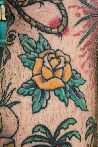 Explore side of head tattoo ideas, creative tattoo ideas in Jackson, available at Electric Dagger