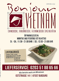 Bonjour Vietnam Duisburg à Duisburg menu