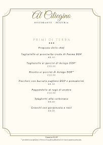 Al Ciliegino Ristorante Pizzeria à San Giovanni al Natisone menu