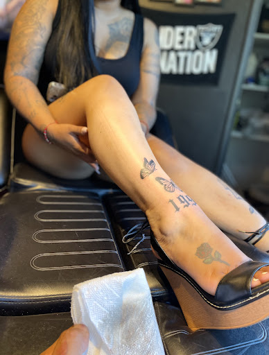 Explore meaningful full sleeve tattoo ideas, creative tattoo ideas in Anaheim, available at Monsters Den Tattoo Shop & Piercing (YES WE TAKE WALK-INS)
