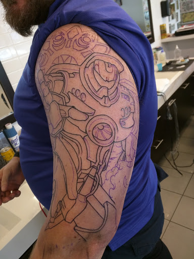 Explore geometric tattoo ideas, creative tattoo ideas in Houston, available at 3rd Generation Ink