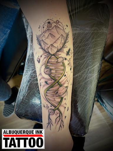 Explore knicks tattoo ideas, creative tattoo ideas in Albuquerque, available at Albuquerque Ink tattoo College Plaza