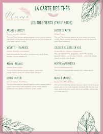 Restaurant Plume - Salon de Thé & Gourmandises à Salon-de-Provence (la carte)