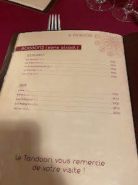 Menu du Tandoori à Saint-Brieuc