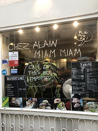 Chez Alain Miam Miam à Paris menu