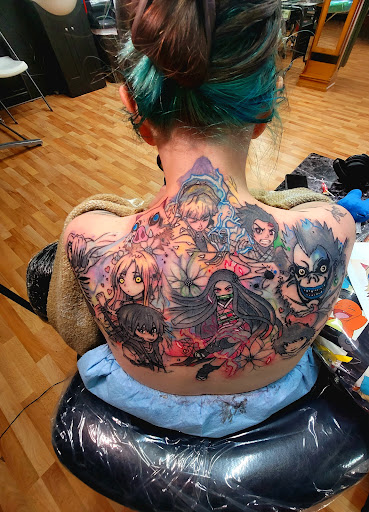 Explore castle tattoo ideas, creative tattoo ideas in Benton, available at Spectrum Tattoo