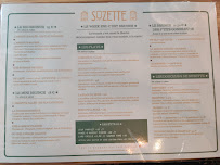 Carte du Café Suzette à Lyon