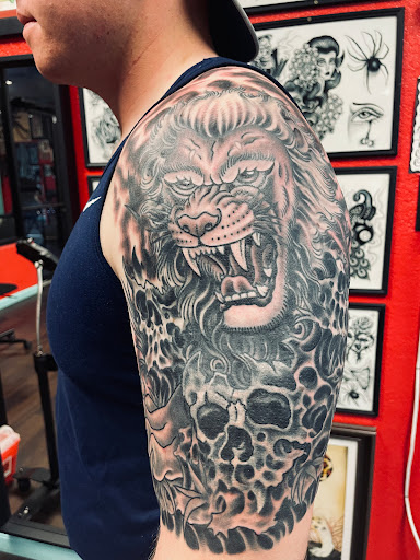 Explore texas flag tattoo ideas, creative tattoo ideas in Georgetown, available at Iron Rite Tattoo South