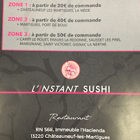L’instant sushi chateauneuf les martigues à Châteauneuf-les-Martigues carte