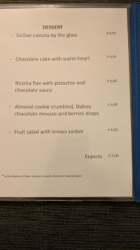 Sesto Canto à Palermo menu