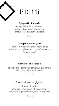 Menu / carte de Ristorante La Pedrera à Soncino
