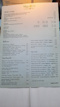 Carte du Mexico Cocina Picante à Marina di Ravenna