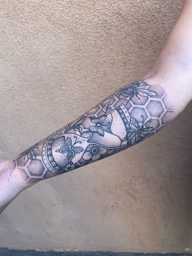 Explore cross tattoo cover up ideas, creative tattoo ideas in Peoria, available at Modern Ink Tattoo