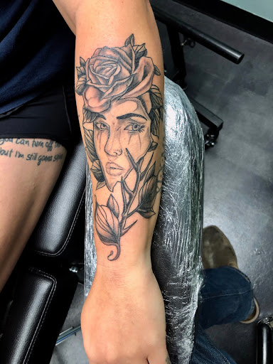 Explore men side neck cover up tattoo ideas, creative tattoo ideas in Meridian, available at Creative Pain Tattoo Studio