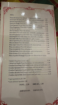 Menu / carte de Gioia Mia Pisciapiano à Rome